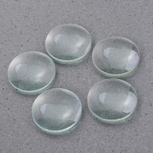 Image of ULTECHNOVO Double Convex Lens 30 Mm Optical Lens 50 Mm Focal Length Polished Glass with Ground Edges for Science Education Classroom Demonstrations Scientific Experiments 6 Pack