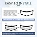 Zosgrew Car Grill Mesh, Aluminum Rhombic-shape Grill Guard, Universal 39