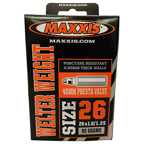 Câmara Maxxis 26x1.0/1.25 Válvula Presta 48mm Preto