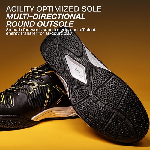 Image of Nivia Super Court 3.0 Badminton Shoes for Men, Duofoam Midsole, Seamless Mesh Upper, Non-Marking Sole, Indoor Court Shoes for Badminton, Volleyball, Squash, Table Tennis, Pickelball