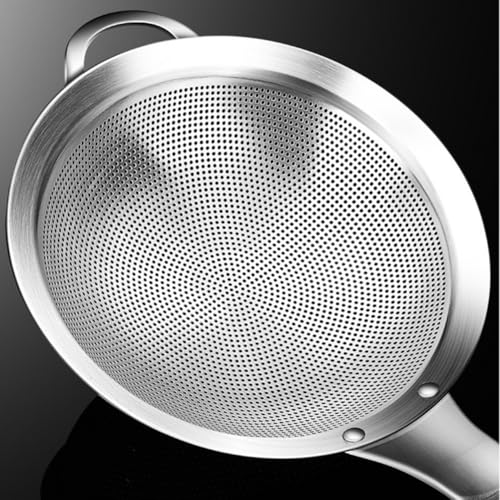 Colador de jugo de acero inoxidable, herramienta eficiente para filtrar leche de soja e ingredientes de cocina (mediano)