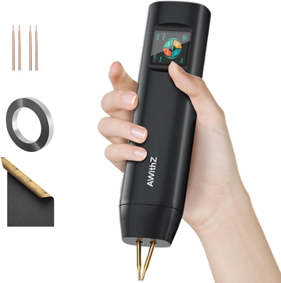 Amazon | バッテリースポット溶接機、AWithZ1.5'' LCD 90ギア調整可能