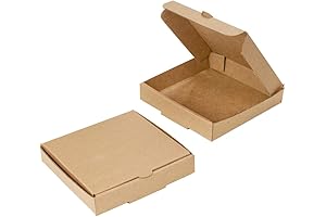 5'' Small Kraft Brown Mini Pizza Boxes (8 Pack)