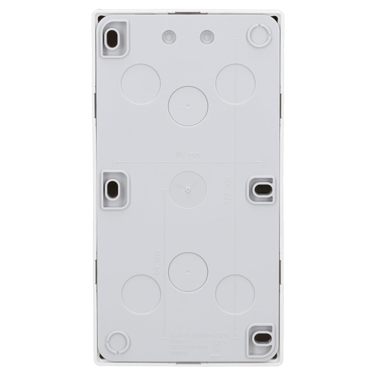 JUNG LS582AWW Caja de Superficie, Doble, 152 x 81 x 47mm, Negro, Duroplástico, Brillante