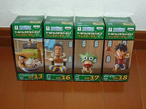 Amazon Co Jp One Piece ワンピース ワールドコレクタブルフィギュア ドレスローザ3 ゴーイングルフィセンパイ号 サイ レオ ルフィ ４種 ホビー 通販