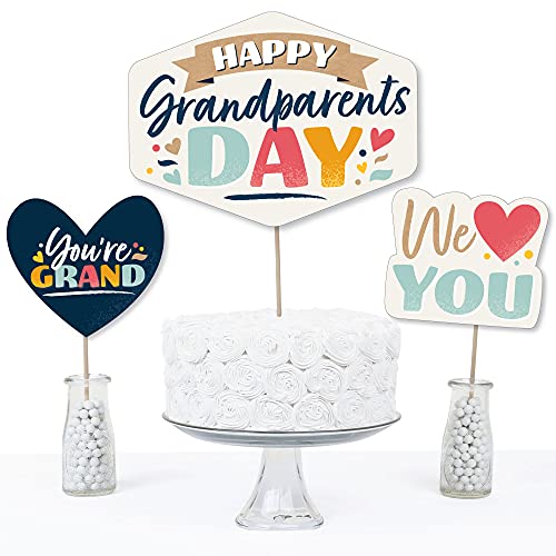 Bigdotofhappinesshappygrandparentsdaygrandmagrandpapartycenterpiecestickstabletopperssetof15 Urban Country Home Decor Big dot of happiness happy grandparents day grandma grandpa party centerpiece sticks table toppers set of 15 urban country home decor