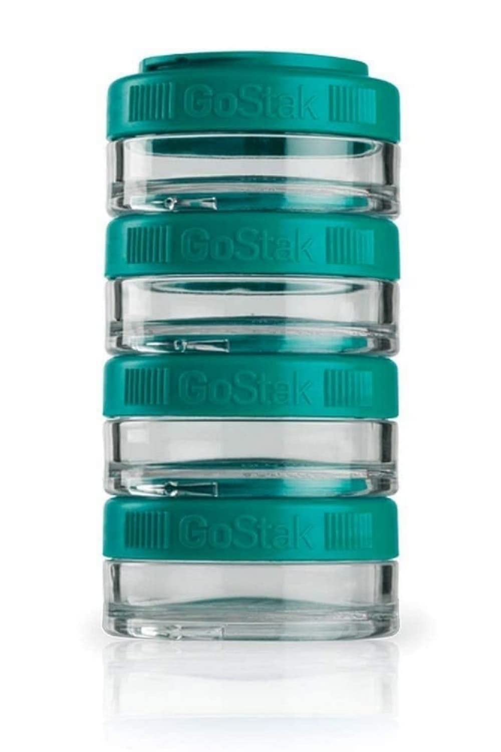 BlenderBottle GoStak 2Pak, Contenedor de suplementos alimenticios, cyan, Pak de (2x150ml) — view 31