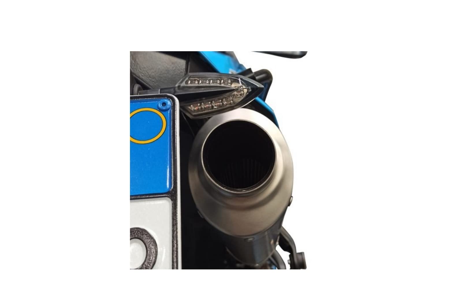 Y.064.ldkx - Escape Moto posicion Standard Sport Slip-on Dakar INOX Compatible con Y.A.M.A.H.A. tenere 700 2019-2022