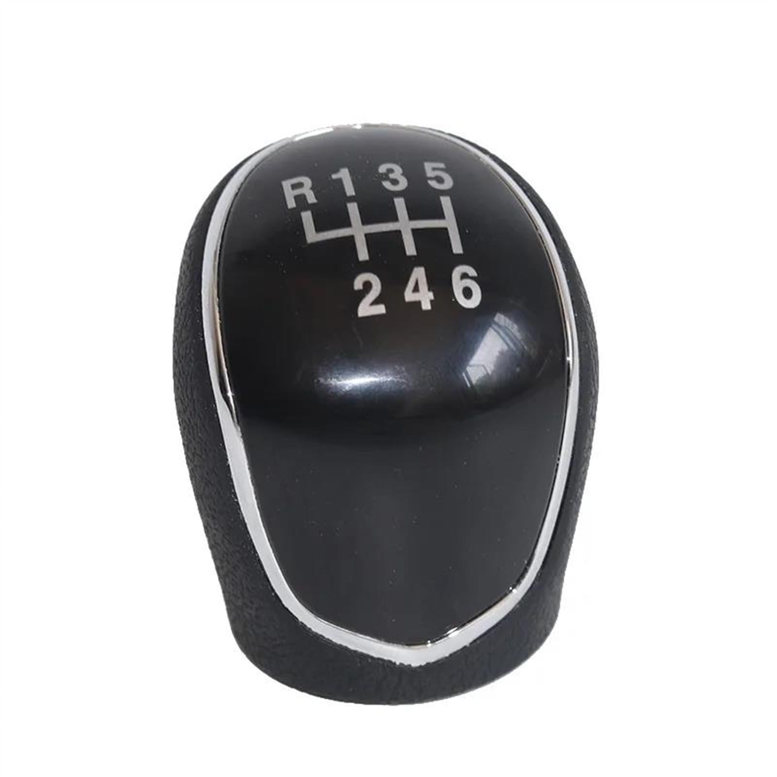Ltqsiv Black For Ssangyong For Actyon For Korando 6 Speed Gear Shift Knob Car Auto Manual Shifter Lever Stick Head Handball(Black)