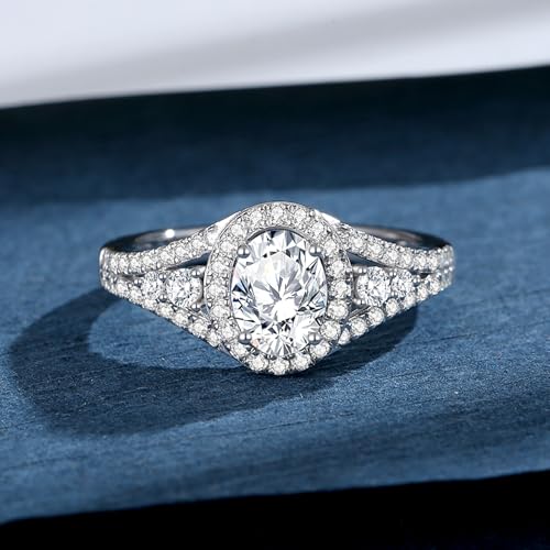 Moissanite Rings for Women Different Cut Engagement Rings for Wife Her S925 Sterling Silver Rings for Wedding Valentines Anniversary2