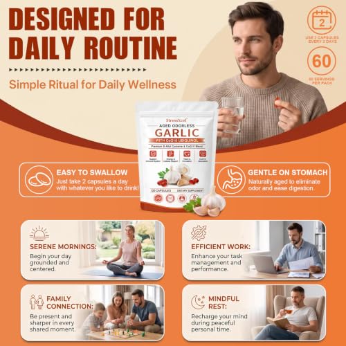 StressXcel Aged Garlic Extract with CoQ10