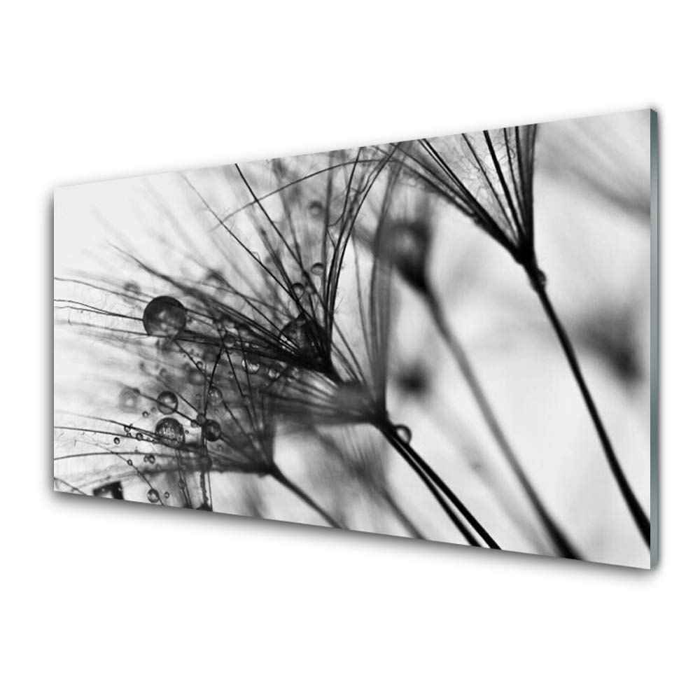 Tableau mural moderne abstract floral impression verre acrylique 100x50cm