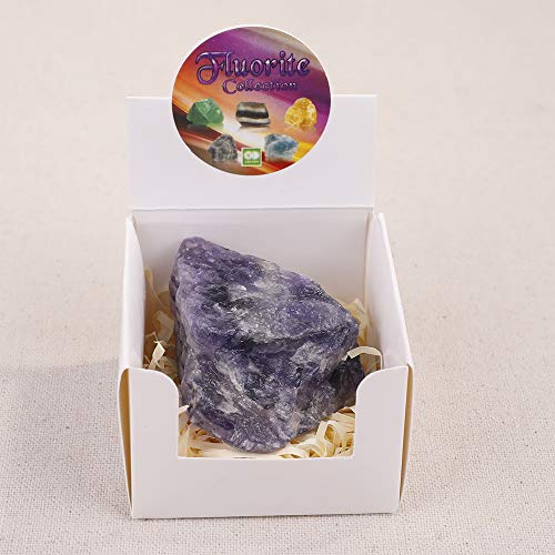 Image of Natural Purple Fluorite Crystal Specimen Raw Stone for Collection (1.5-2.2 inch)