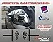 Multiart Design Adesivi per Calotte SPECCHIETTI Alfa Romeo 159,147, Mito, Giulietta,Giulia Stickers (Nero Opaco)