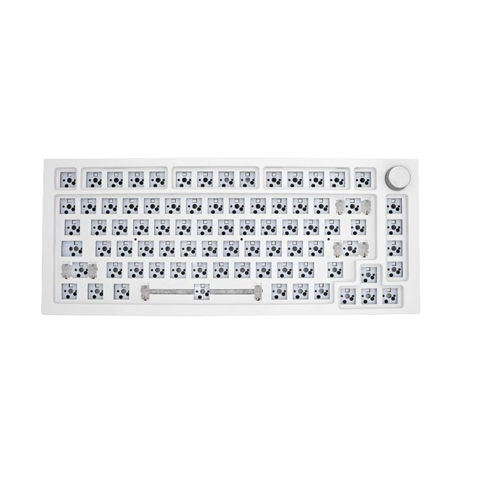 Kit de clavier mécanique à joint 75 % PCB Hot Swappable Switch Effets d'éclairage RVB Commutateur LED filaire/Bluetooth Double mode, D