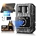 MAXDONE Wildkamera Solar WLAN mit Handyübertragung App - 4K 64MP Wildtierkamera Bluetooth mit Bewegungsmelder Nachtsicht 6000mAh Lithium-Batterie, 32GB SD-Karte, Nachtsichtkamera IP66