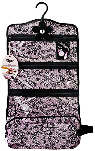Preisvergleich Produktbild VIGAR Lulu Kosmetikbag, pink / schwarz