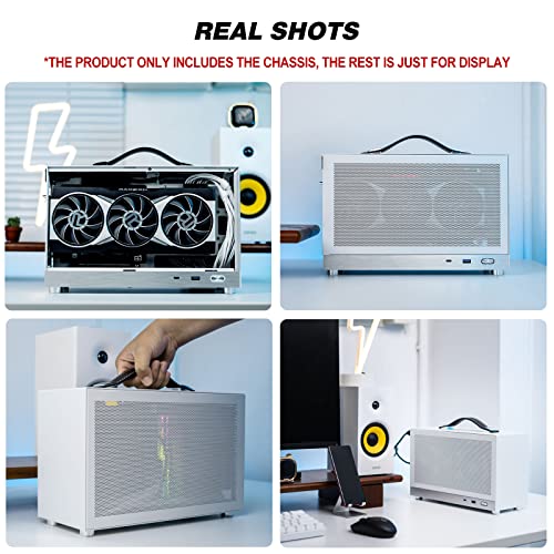 S300 - Mini-Itx Pc Gaming Case - Front I/O Usb 3.0 Type - C Port - Sfx Power Supply 100-130Mm -Cable Management System - Luminum Mini-Itx Motherboard Small Portable Pc Case (Pcie 3.0 16X Riser Cable) #TOP6