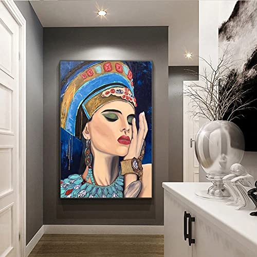 Peinture sur toile figure abstraite pour grand salon de villa