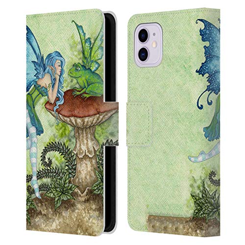 Carcasa Tipo Libro para iPhone 11 de Cuero Sintético con Acabado de Arte Impreso Amy Brown