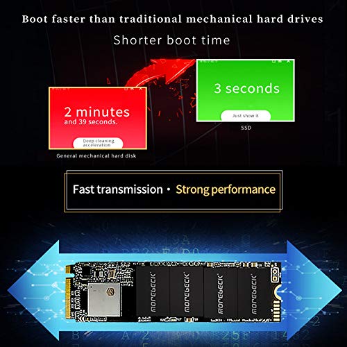 Image of NVMe PCIe M.2 2280 Solid State Drive, Gen3 x4 M.2 SSD Solid State Storage(Read /Write Speed up to 3,000 /1700 MB /s) High Performance Hard Drive Desktop Laptop with SSD 128 /256 /512GB /1TB (512GB)