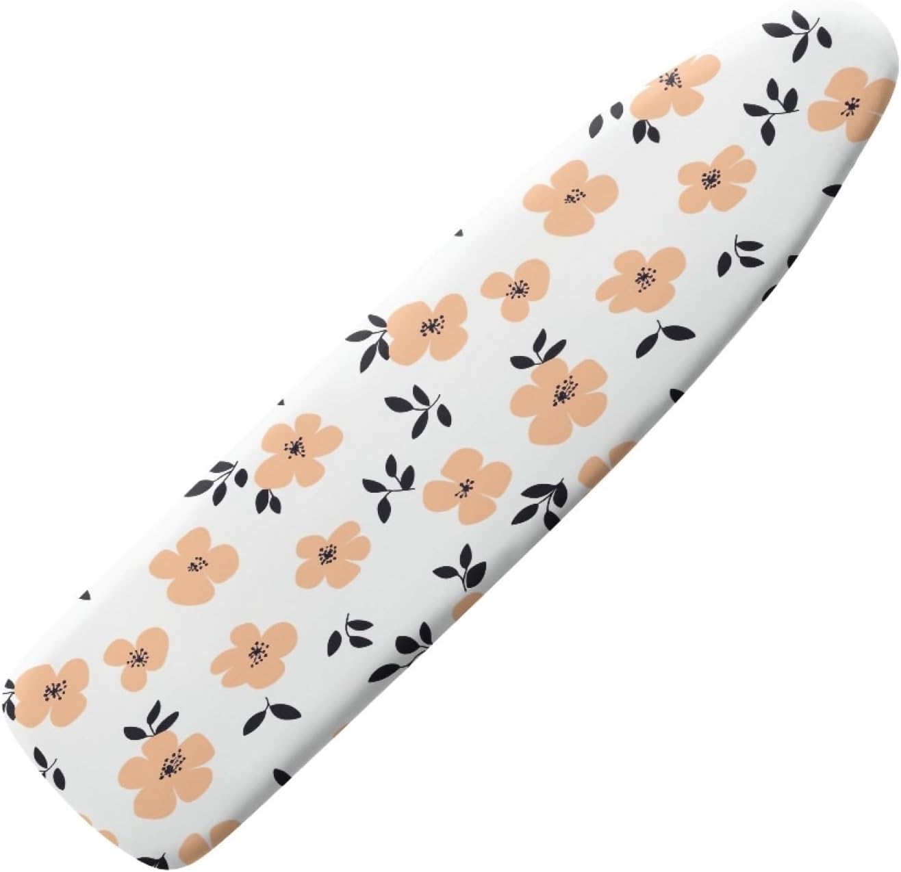 Padded Ironing Board Covers 18 X 49 White Peach Flower Petals Ironing Board Pad and Cover Thick Replacement Drawstring Tightening & Lock, Easy Fit, Scorch & Stain Resistant, Non Slip