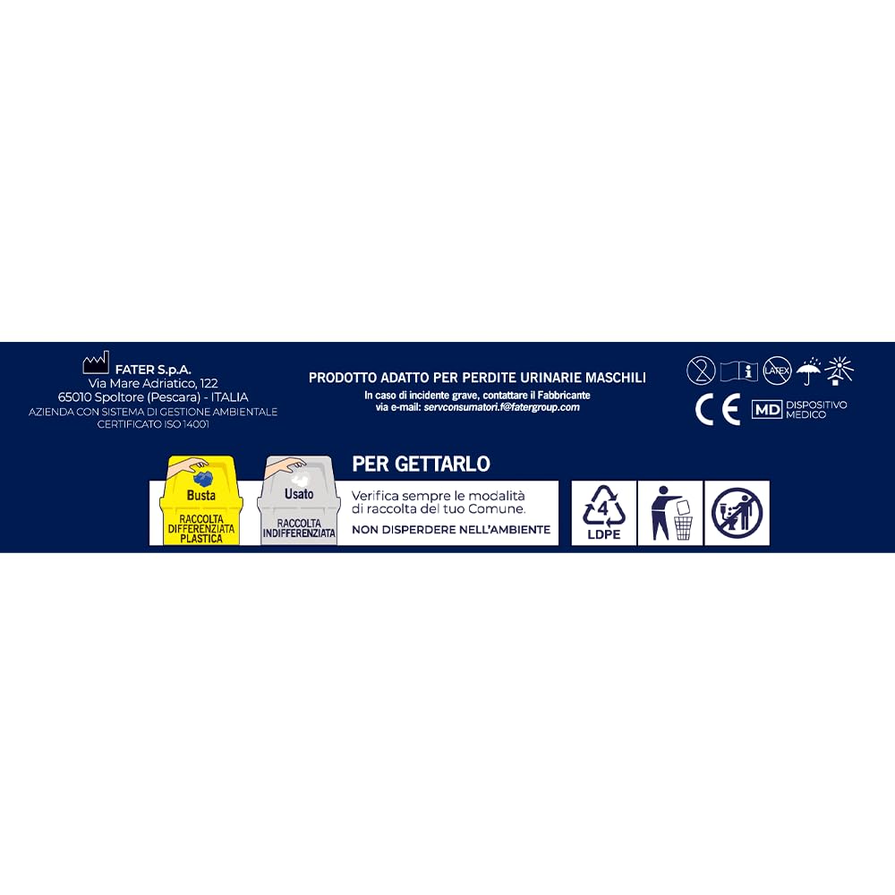 Lines Specialist Compresas masculinas Light Nivel 1, anatómicas y con núcleo controla olores, protección y discreción, 8 paquetes de 14 unidades