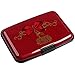 VICHLINE Aluminum RFID Blocking Slim Metal Wallet Credit Card Holder for Men Women (Red Bow Jewelry)