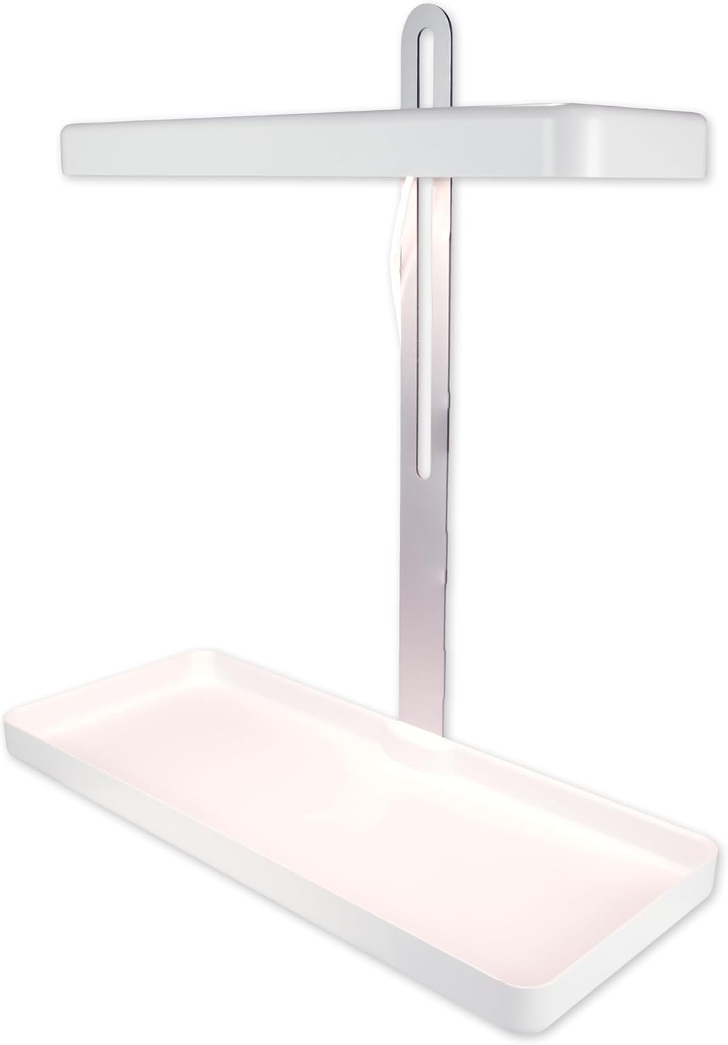 Silvergear LED Grow Light unit with an empty white base tray.