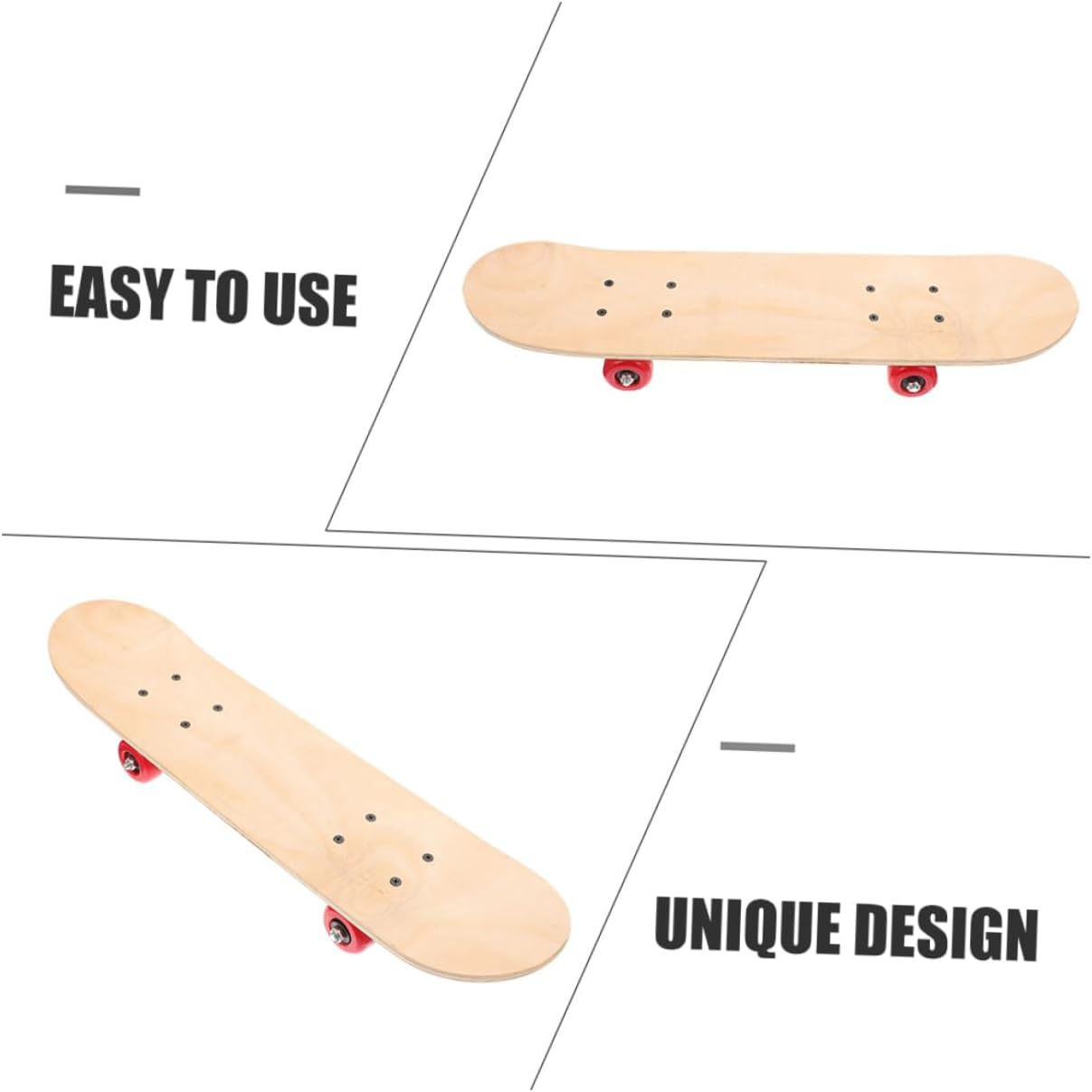 Xmas DIY Graffiti Skateboard Unfinished Wooden Board for Boys and Girls