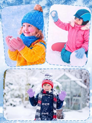 Image of EBOOT 3 Pairs Winter Kids Gloves Warm