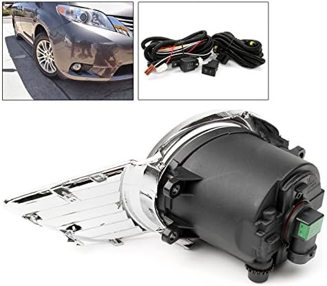 Miniatura 2 de Luces antiniebla cromadas con biseles cromados compatibles con Toyota Sienna Minivan 2011-2017