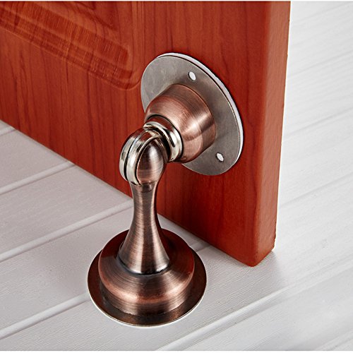Door Stopper,Magnetic Door Stop,Stainless Steel Door Catch,Double-Sided Adhesive Tape No Need To Drill. Better Protection For Walls (White) #TOP5