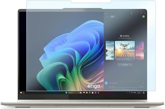 Engo Lenovo Yoga 9 14ill10 83lc0043tr 14  n   le Uyumlu Ekran Koruyucu Notebook, 9H Temperli K r lmaz Esnek Nano Cam,  izilmeye Ve Darbeye Dayan kl  Laptop Koruma, HD  effaf
