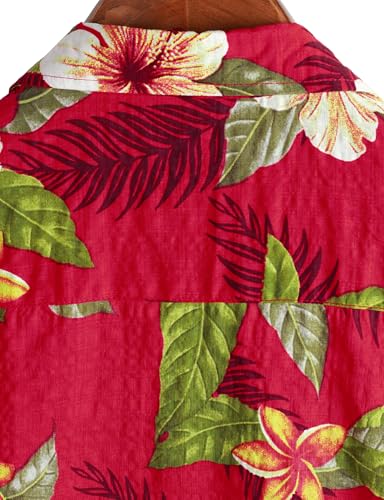 Image of VATPAVE Mens Casual Hawaiian Floral Shirts Short Sleeve Button Down Tropical Shirts Beach Summer Shirts
