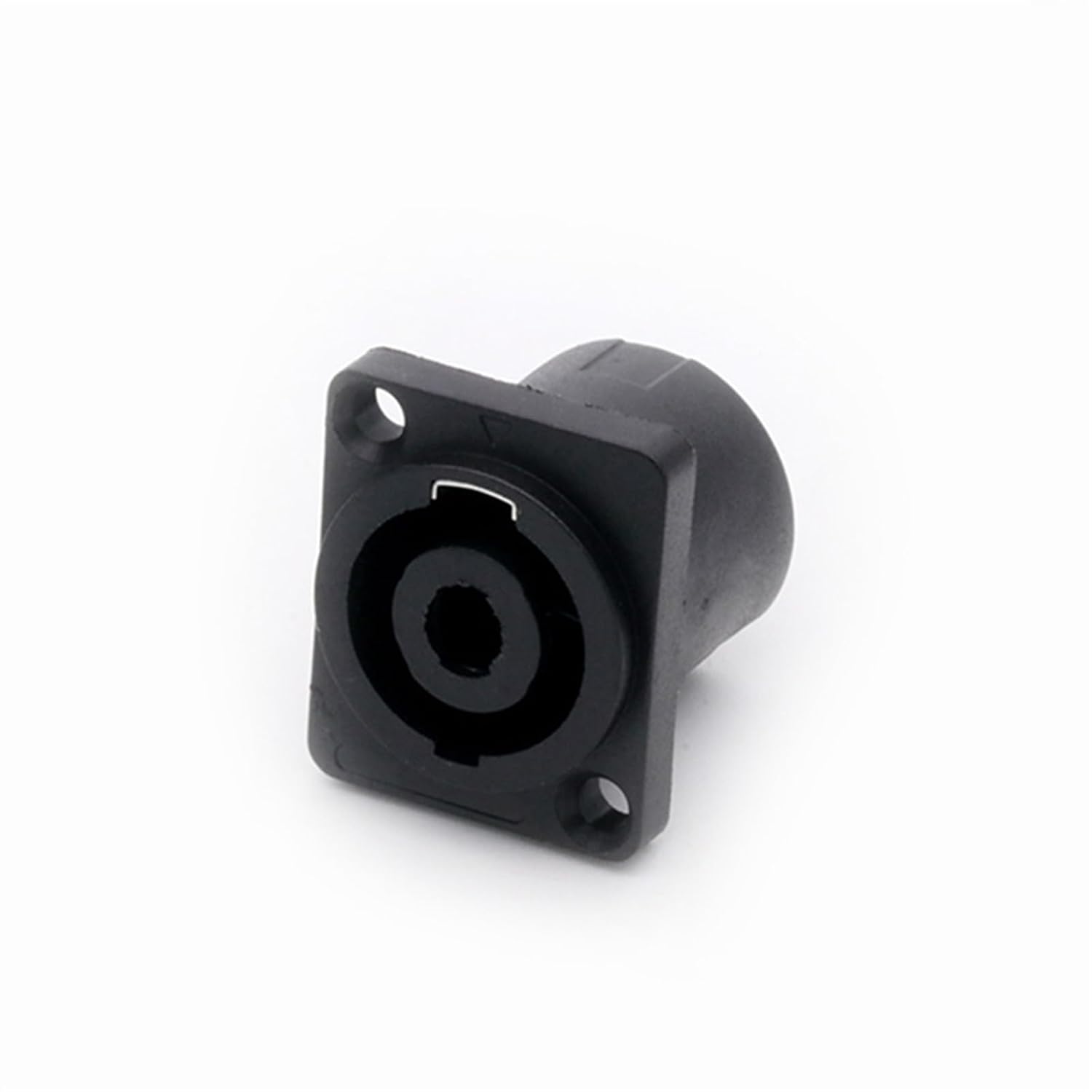10Pcs/lot 4 Pin Speaker Power Connector Female Jack Panel Mount 4 Pole 4 Core Chassis Socket Amplifier Loudspeaker Chassis(Black)