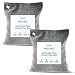 Brilliant Evolution BRRC204 Natural Bamboo Charcoal Air Purifying Bag, Odor Eliminator and Air Freshener for Cars, Closets, Bathrooms, Pet Areas and RV, 2 Pack (2 Bamboo Charcoal Bags), 220G