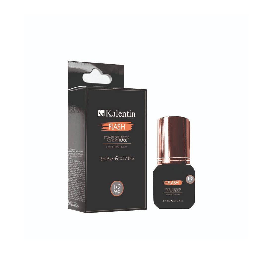Colla Extension Ciglia Nera 1/2 Secondi 5 ml Flash Kalentin