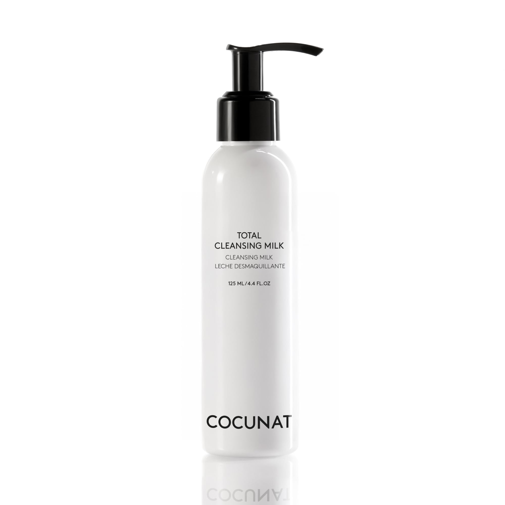 COCUNAT - Total Cleansing Milk - Latte detergente - Deterge in Profondità - Rimuove il Trucco Resistente All'acqua - Non Irrita - Tutti i Tipi di Pelle - Pelle delicata - 125 ml