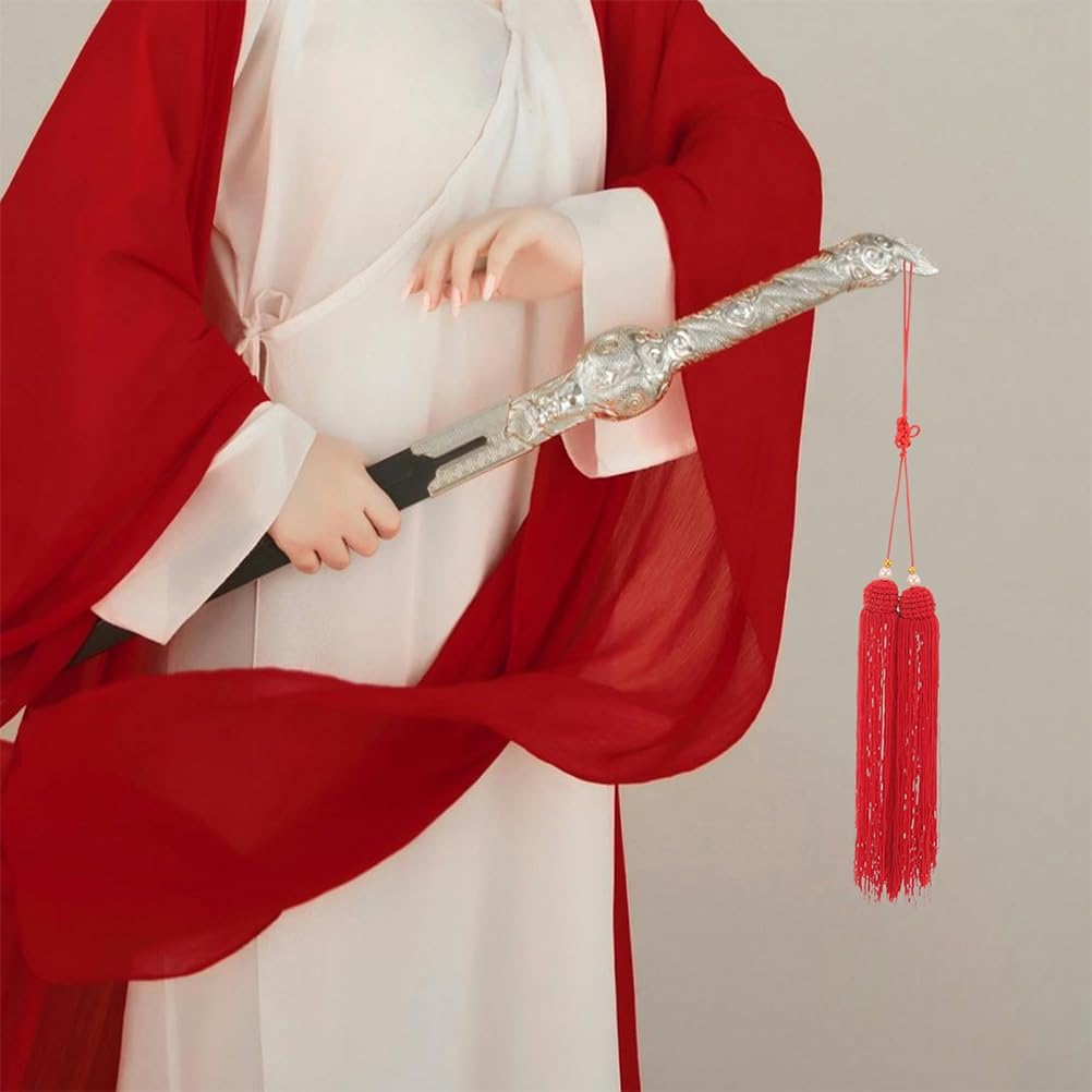 6pcs Bright Color Tassel Pendant for Martial Arts Vibrant Hanging Tassel Decor for Tai Chi Reliable Design Prevents Detachment Multifunctional for Competitions