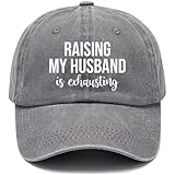 Photo Gallery raising my husband is exhaustin hat funny wife berretto da baseball, grigio, 53 Photo Gallery raising my husband is exhaustin hat funny wife berretto da baseball, grigio, 53