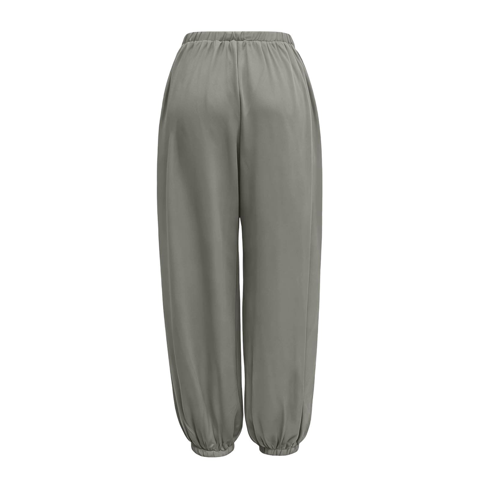 Pantalone Lino Donna Pantaloni da Yoga da Donna a Tinta Unita con Tasche, Dritti, Elasticizzati, vestibilità Ampia, Pantaloni a Contrasto Tinta Unita Estivi Larghi