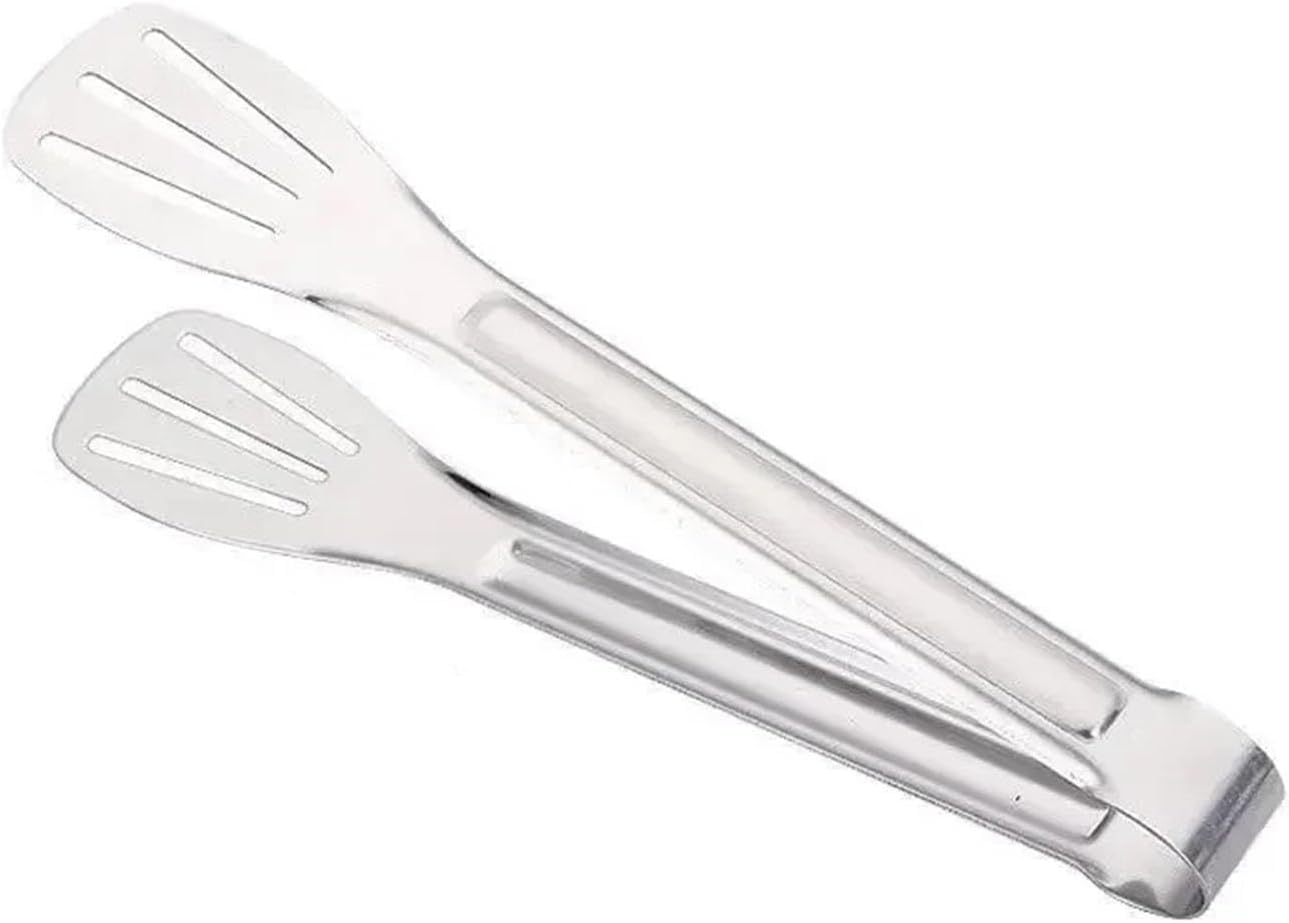 BBQ Tongs,Kitchen Tongs,Grill TongsBBQ 304 Stainless Steel Food Tongs BBQ Non Slip Barbecue Steak Clip Frying Fish Grill Bread Clips Cooking Tongs Kitchen Gadgets Accessories