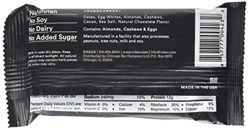 Barra de proteína Rx Bar sabor chocolate sal marina miniatura 4