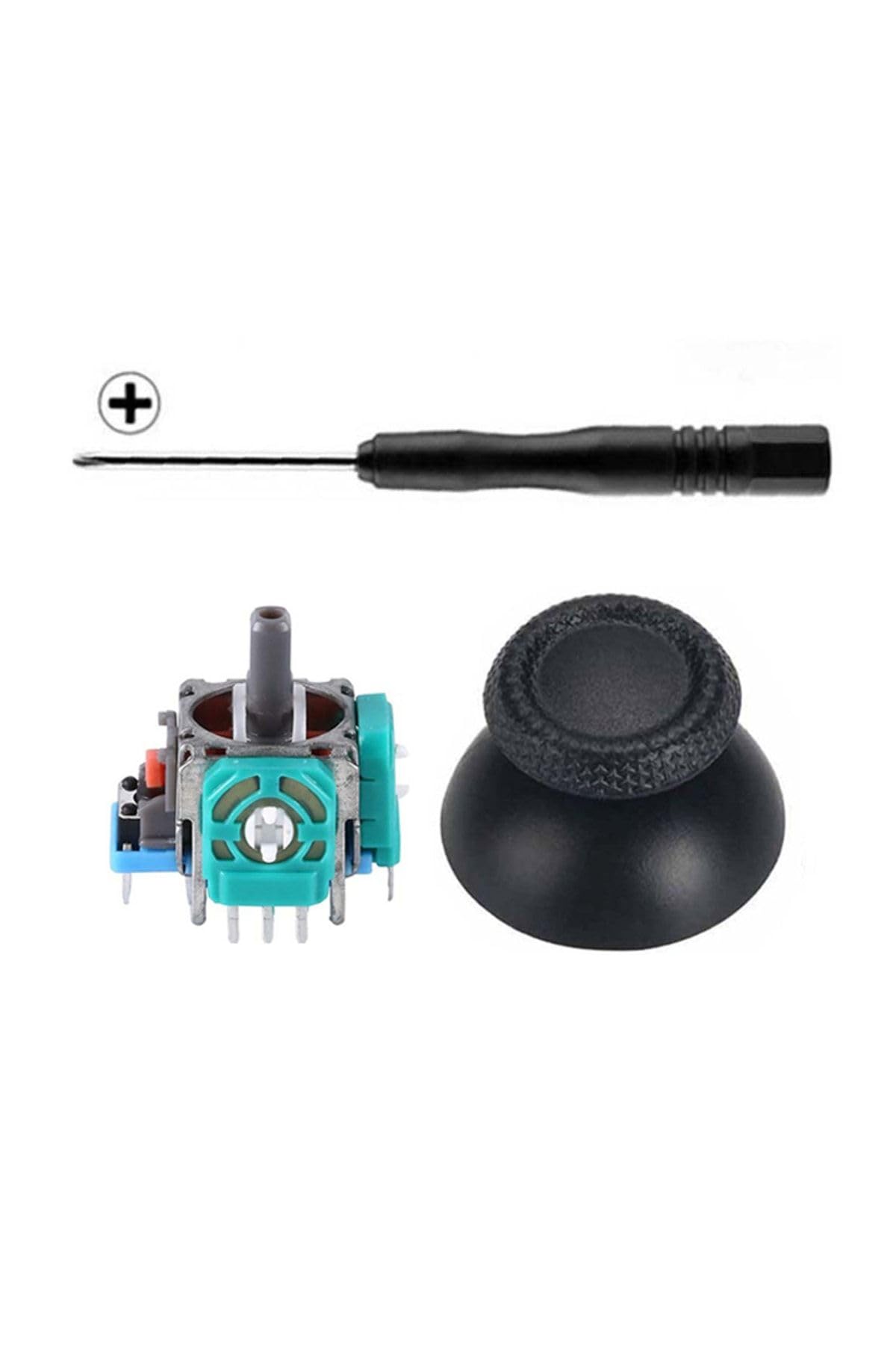 Ps5 Analog Motor Ve Topuz 1 1 Set Ps5 Tornavida Playstation 5 Kol Tamir Seti Yedek Parça