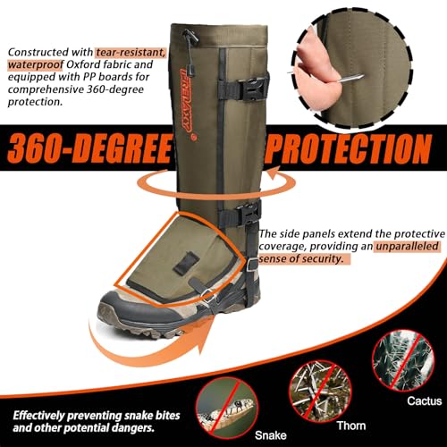 Frelaxy-Snake-Gaiters-Waterproof-Snake-Guard-Chaps-Snake-Bite-Protection-for-Lower-Legs-Adjustable-Snake-Proof-Gaiters-for-HuntingOutdoor-working-Fit-for-Men-Women