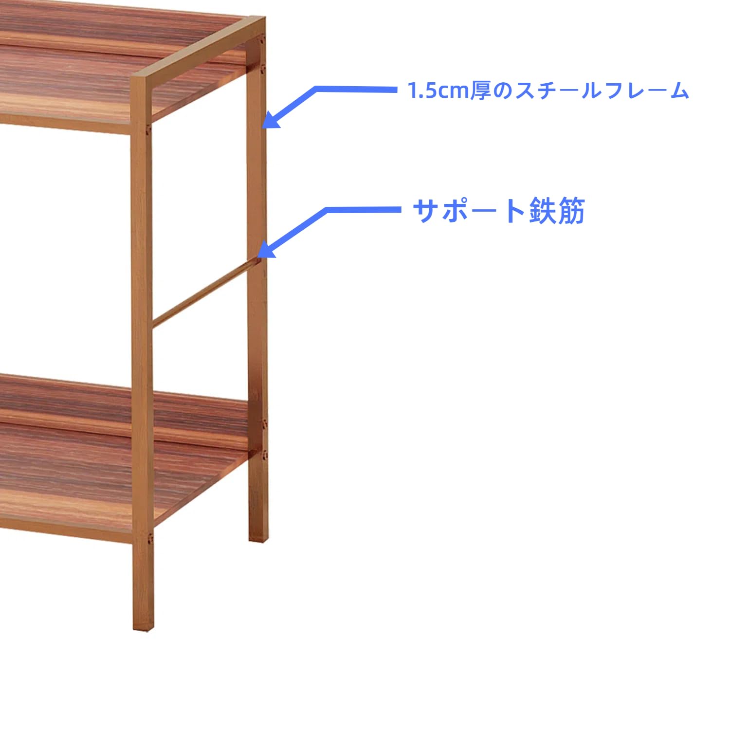 Amazon｜DEILALY サイドテーブル キャスター付き 2段ソファー