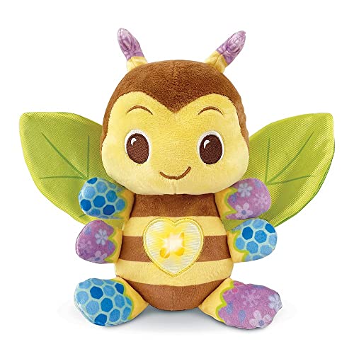 VTech - Maëlle, Mon Abeille des Découvertes, Peluche Bébé Interactive et Musicale Fabriquée avec des Matériaux Plus Durables, Marionnette Bébé, Cadeau...