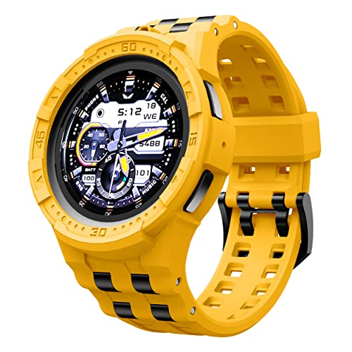 T-ENGINE Schutzhülle kompatibel mit Samsung Galaxy Watch 5 Pro Band mit Hülle für Galaxy 5 Pro 45 mm 2022 Herren