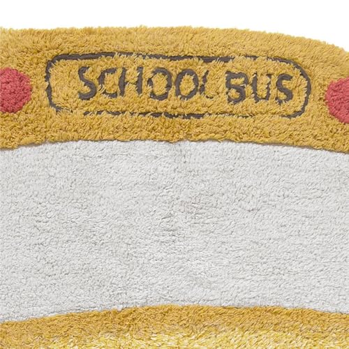 Alfombra lavable escolar Lorena Canals de algodón amarillo 130x90 cm 6